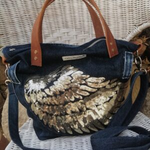 Bolso Denim Shopper Ala