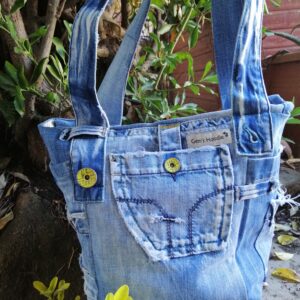 Bolso Denim Shopper Desgastado