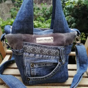 Capazo Vaquero Peluche gris antracita