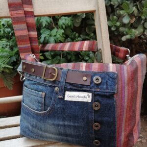 Bolso Vaquero Clutch Teja