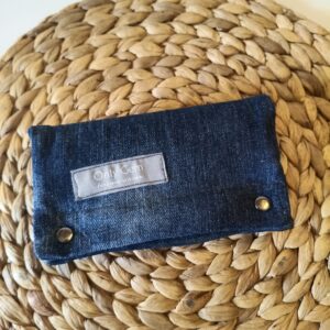 Pitillera denim reciclada Maki