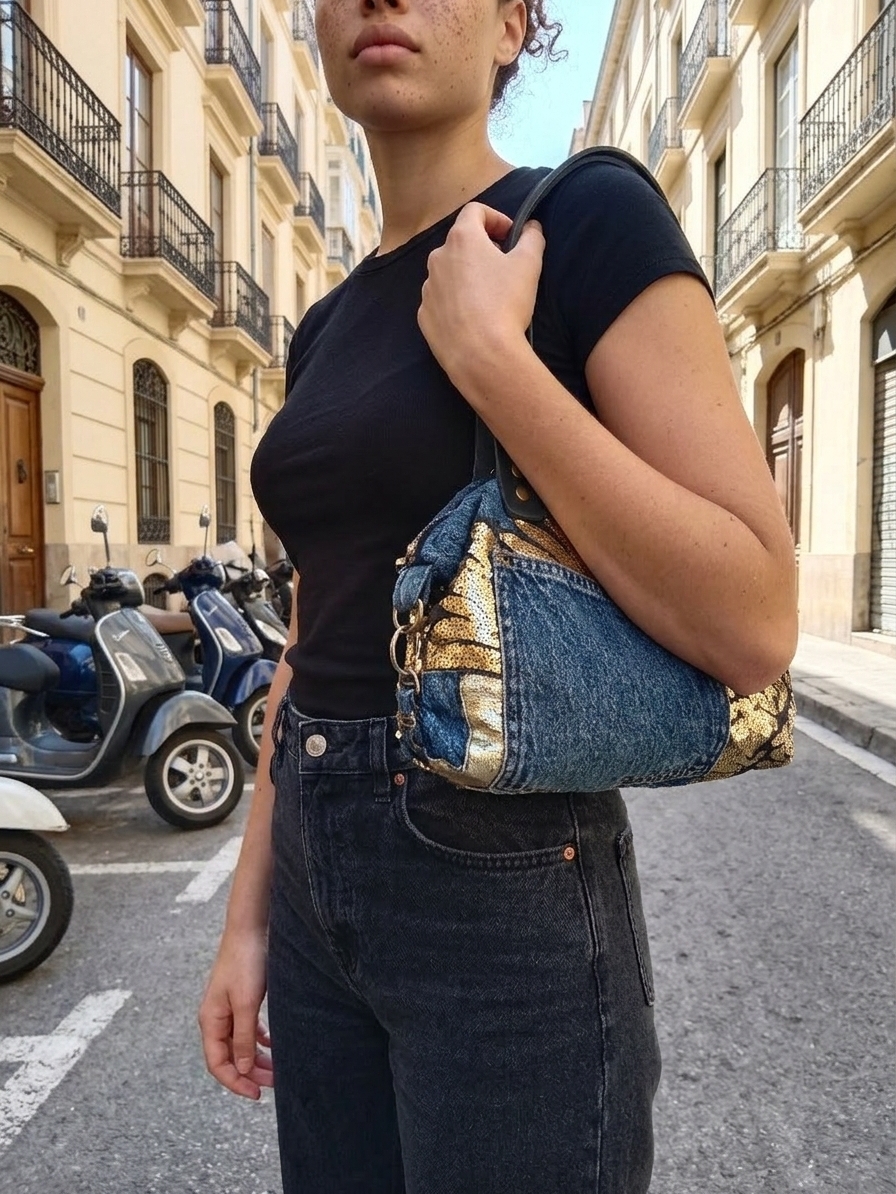 Bolso Denim Luxe - Imagen 8