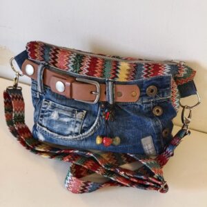 Bolso clutch denim Ethnic