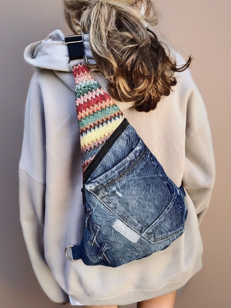 Sling bag reciclado Ethnic - Imagen 12