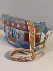 Bolso clutch denim Origen 01