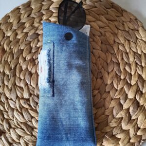 Funda de gafas reciclada denim