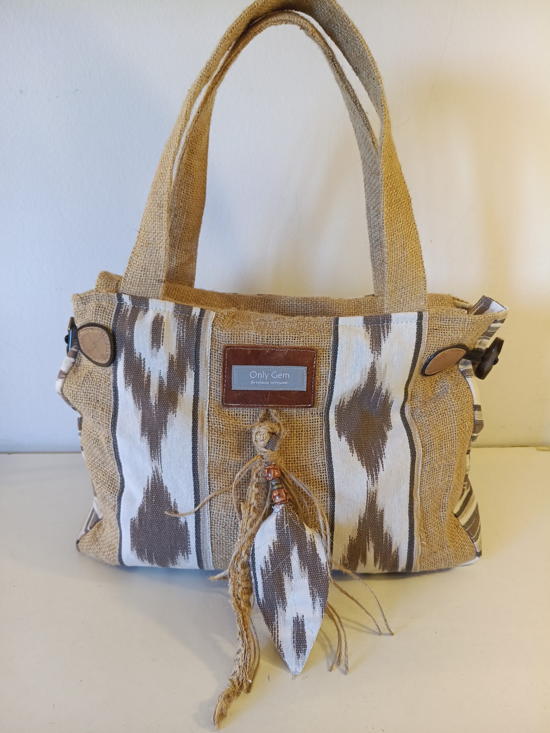 Tote bag mediano Rustico Lenguas - Imagen 2