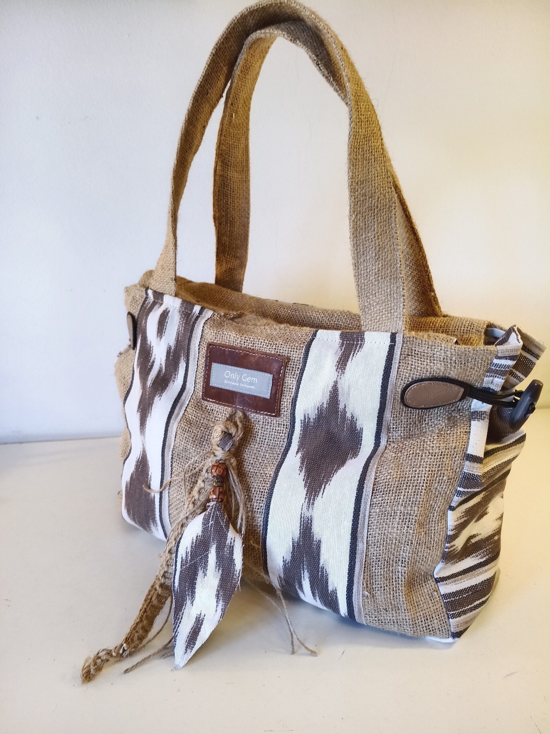 Tote bag mediano Rustico Lenguas - Imagen 10