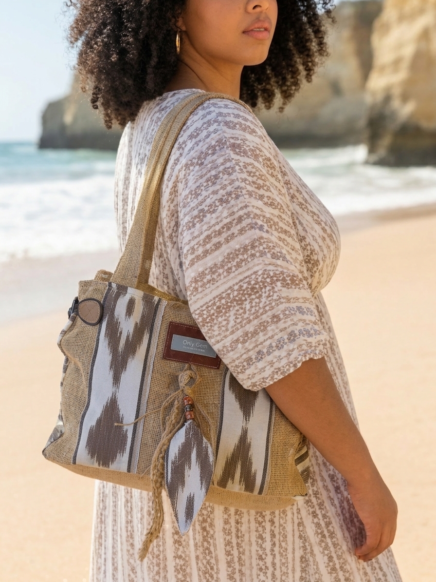 Tote bag mediano Rustico Lenguas