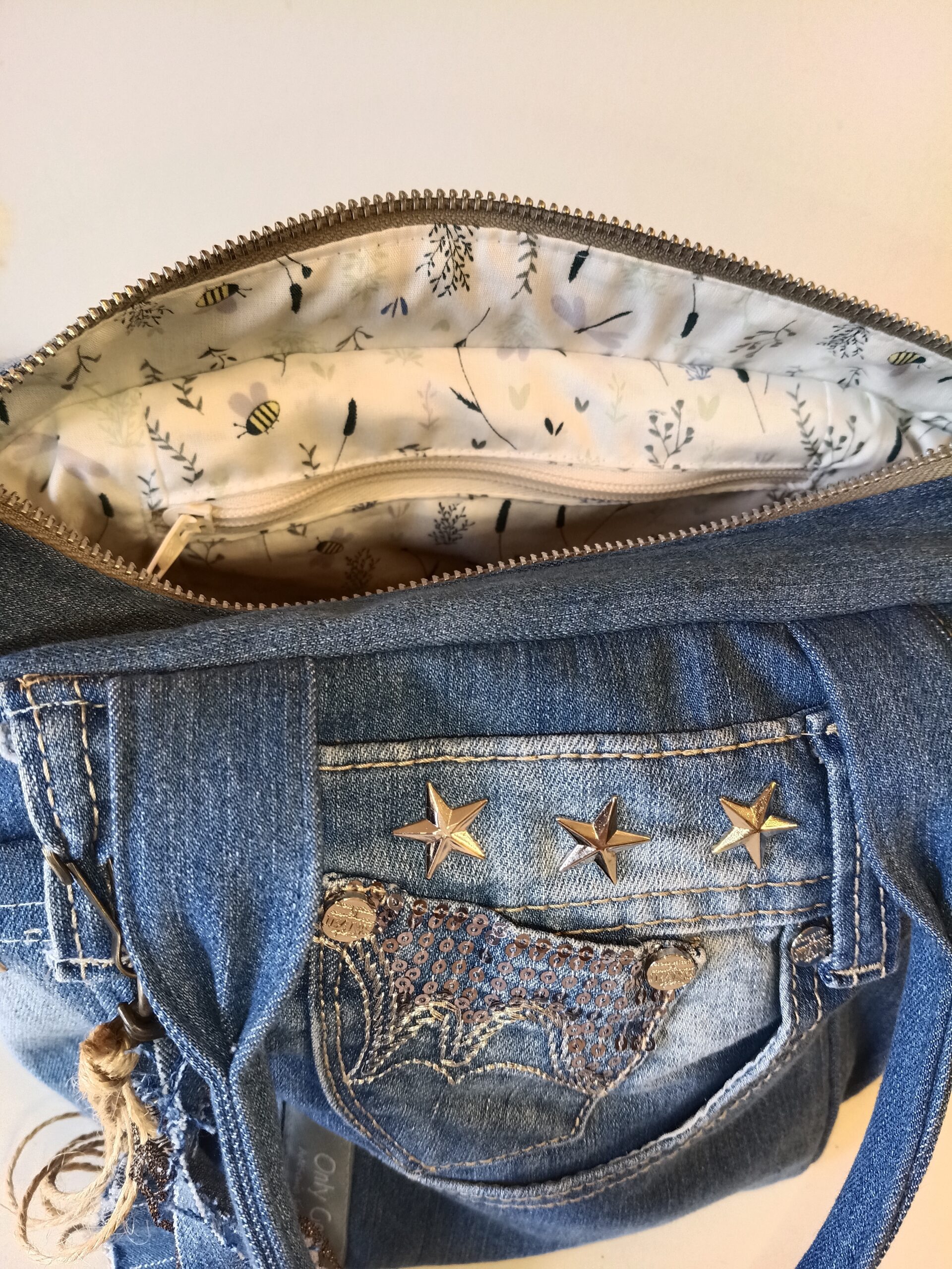 Capazo Jeans glitter - Imagen 4