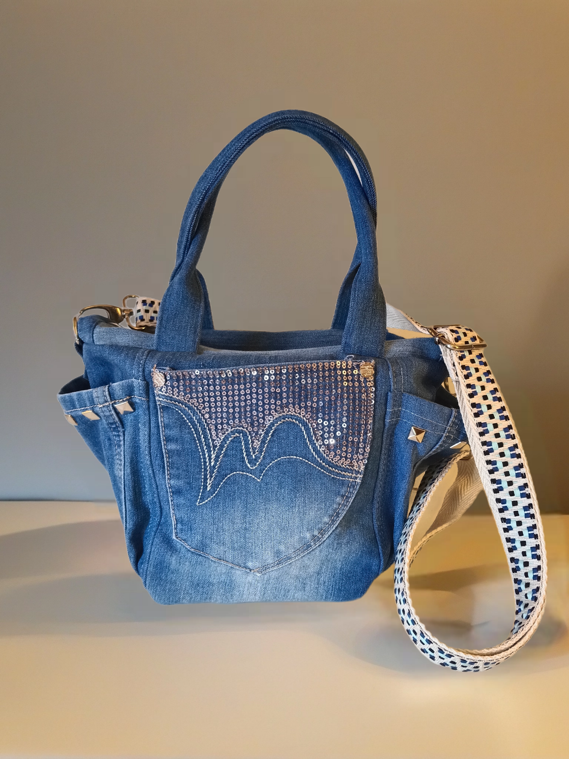 Capazo Jeans glitter - Imagen 13