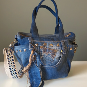 Capazo Jeans glitter