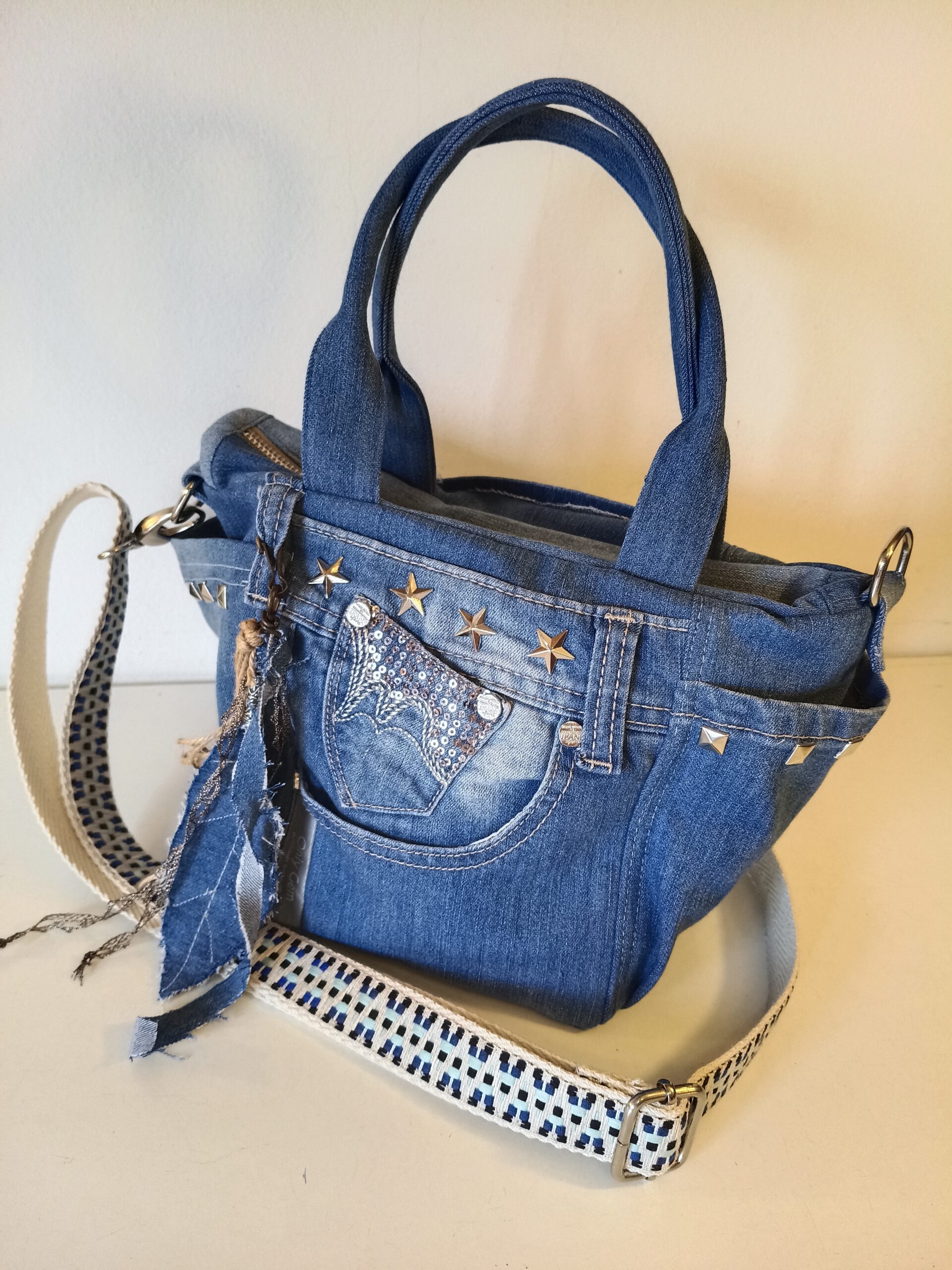 Capazo Jeans glitter - Imagen 5