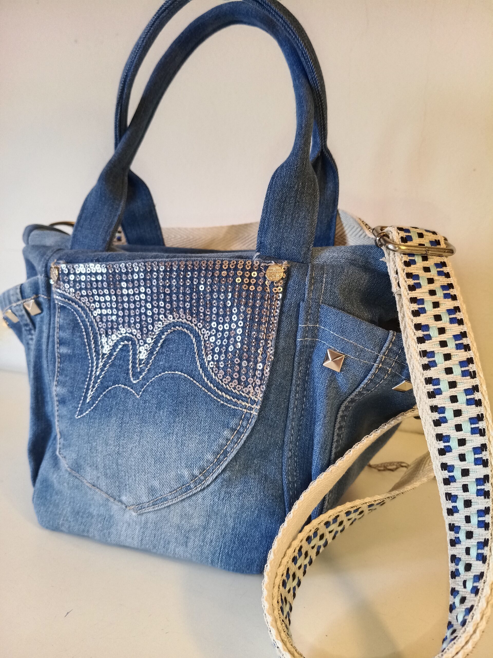 Capazo Jeans glitter - Imagen 10