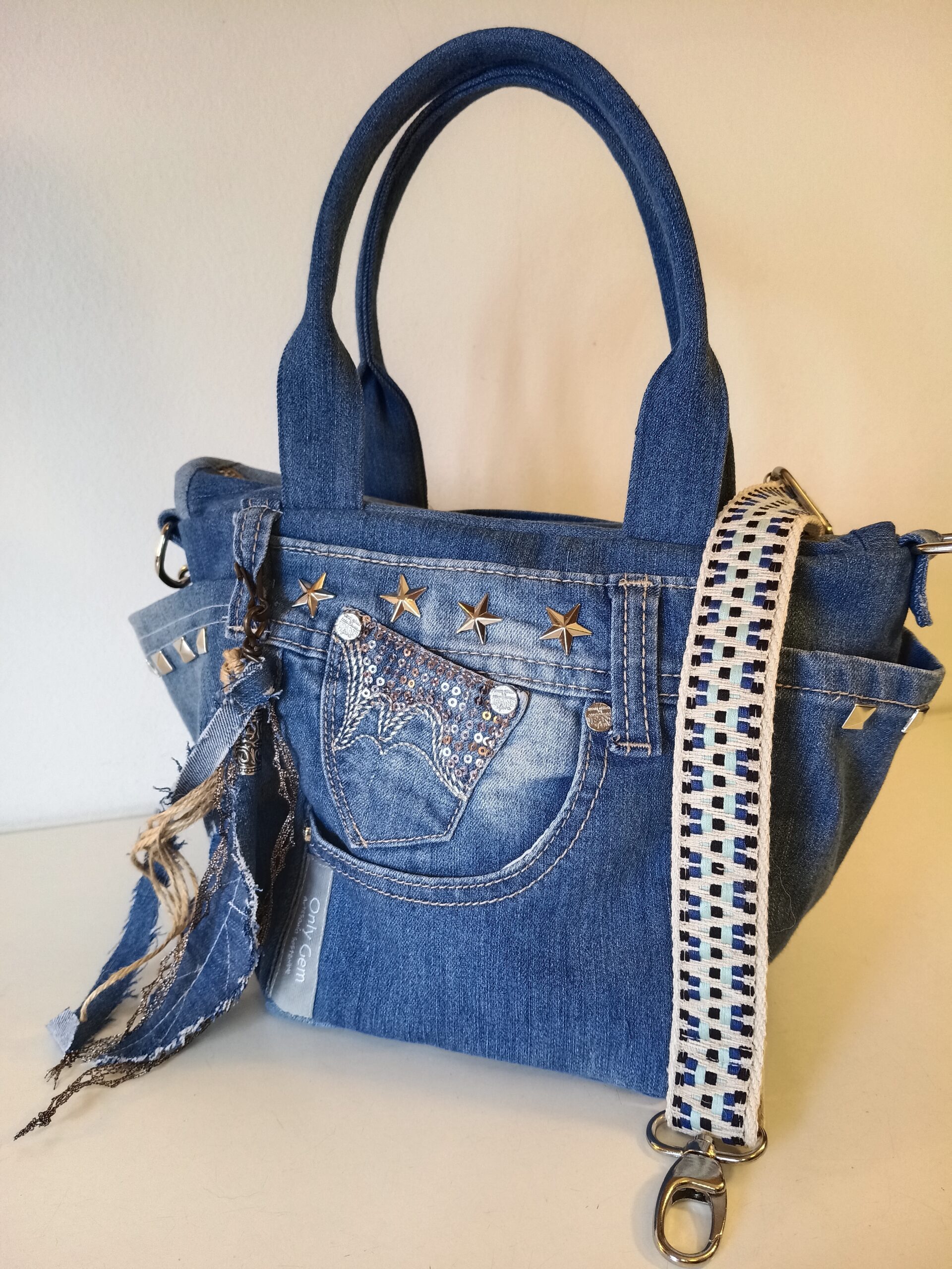 Capazo Jeans glitter - Imagen 11