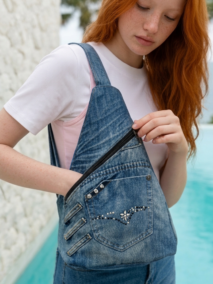 Sling bag Black & White - Imagen 6
