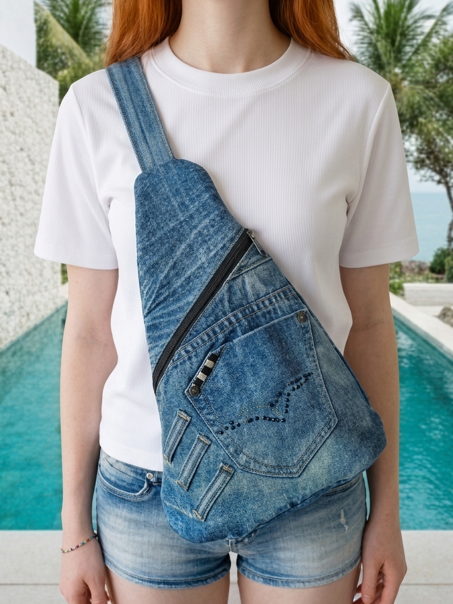 Sling bag Black & White - Imagen 8