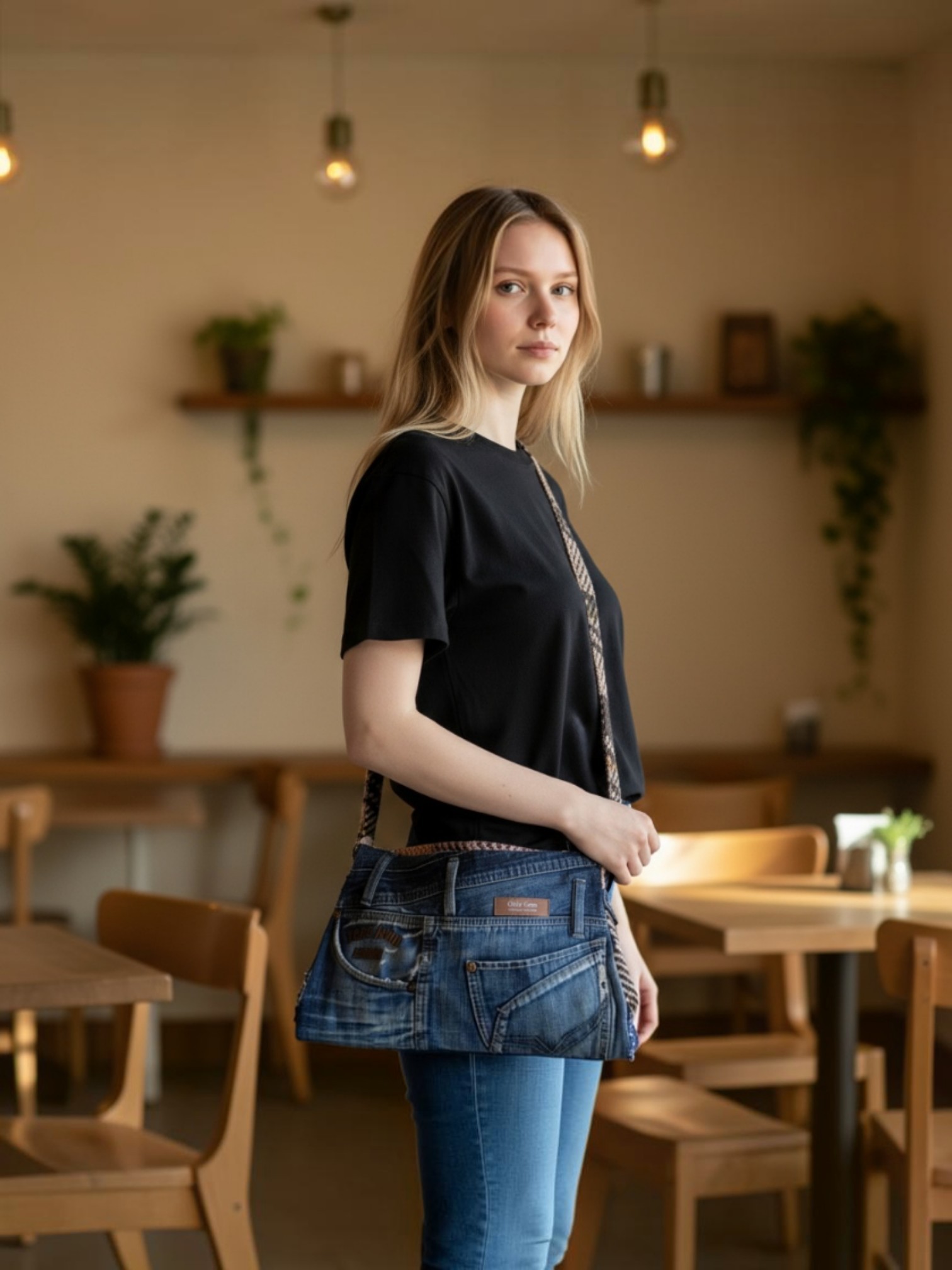 Messenger trapecio Rosa & Denim - Imagen 18