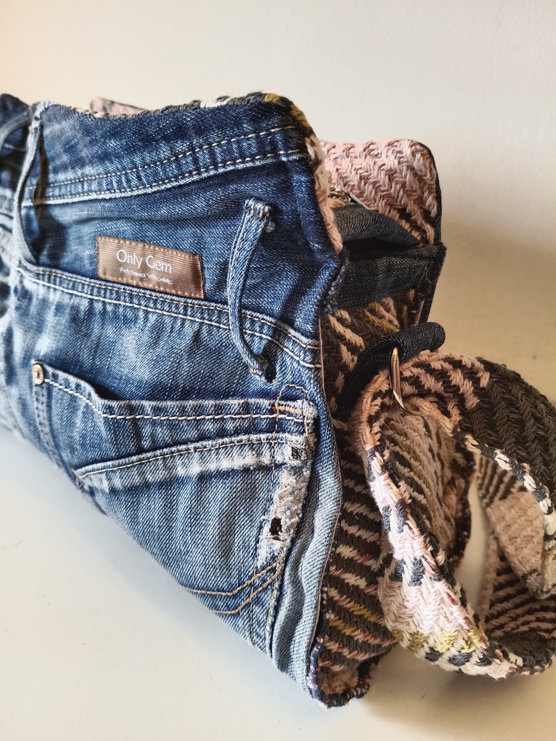 Messenger trapecio Rosa & Denim - Imagen 14