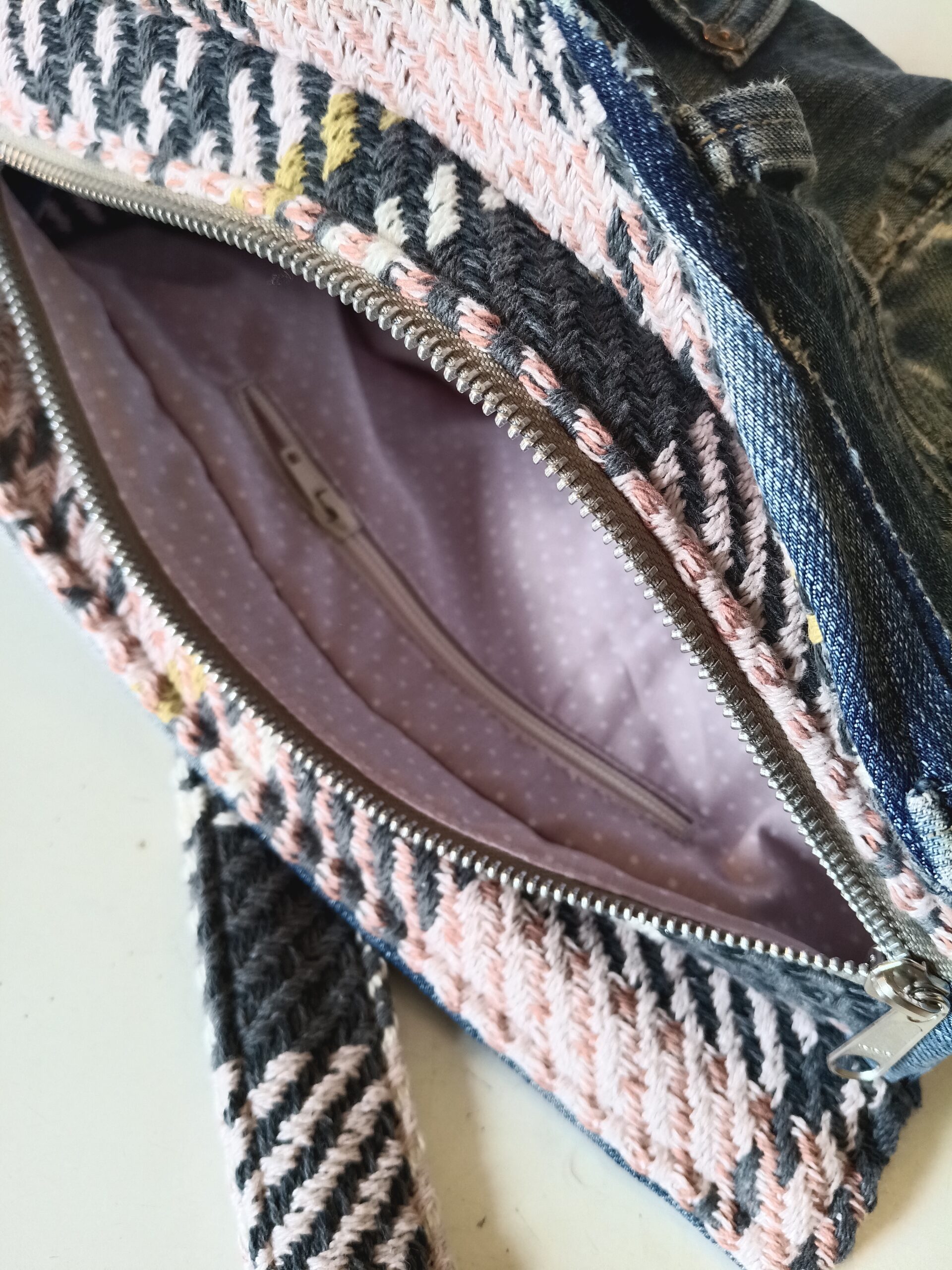 Messenger trapecio Rosa & Denim - Imagen 4