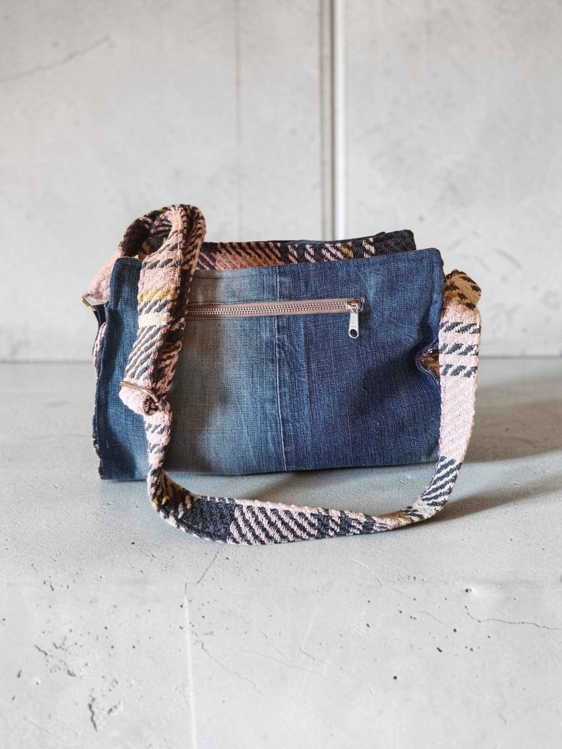 Messenger trapecio Rosa & Denim - Imagen 9