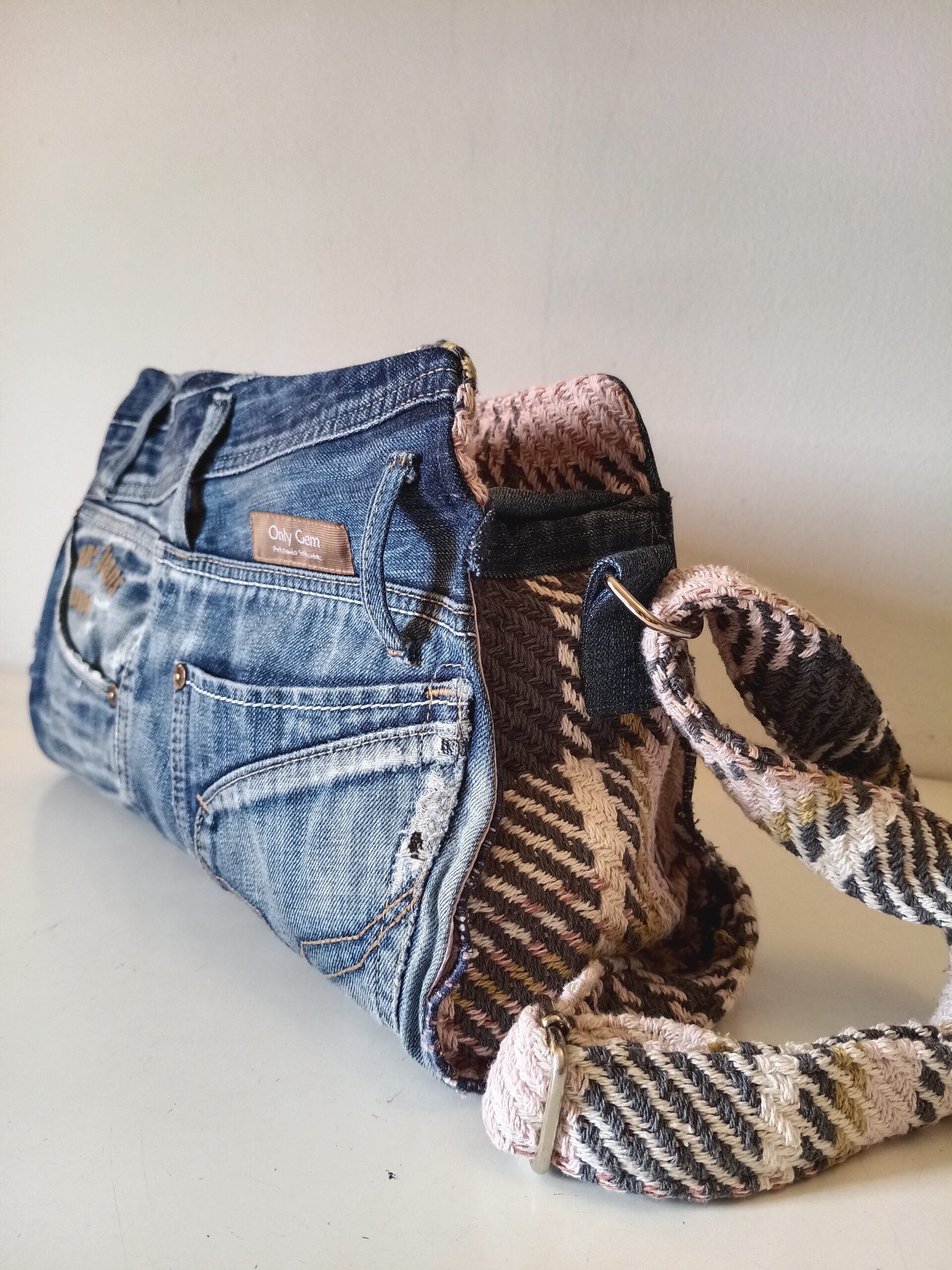 Messenger trapecio Rosa & Denim - Imagen 10