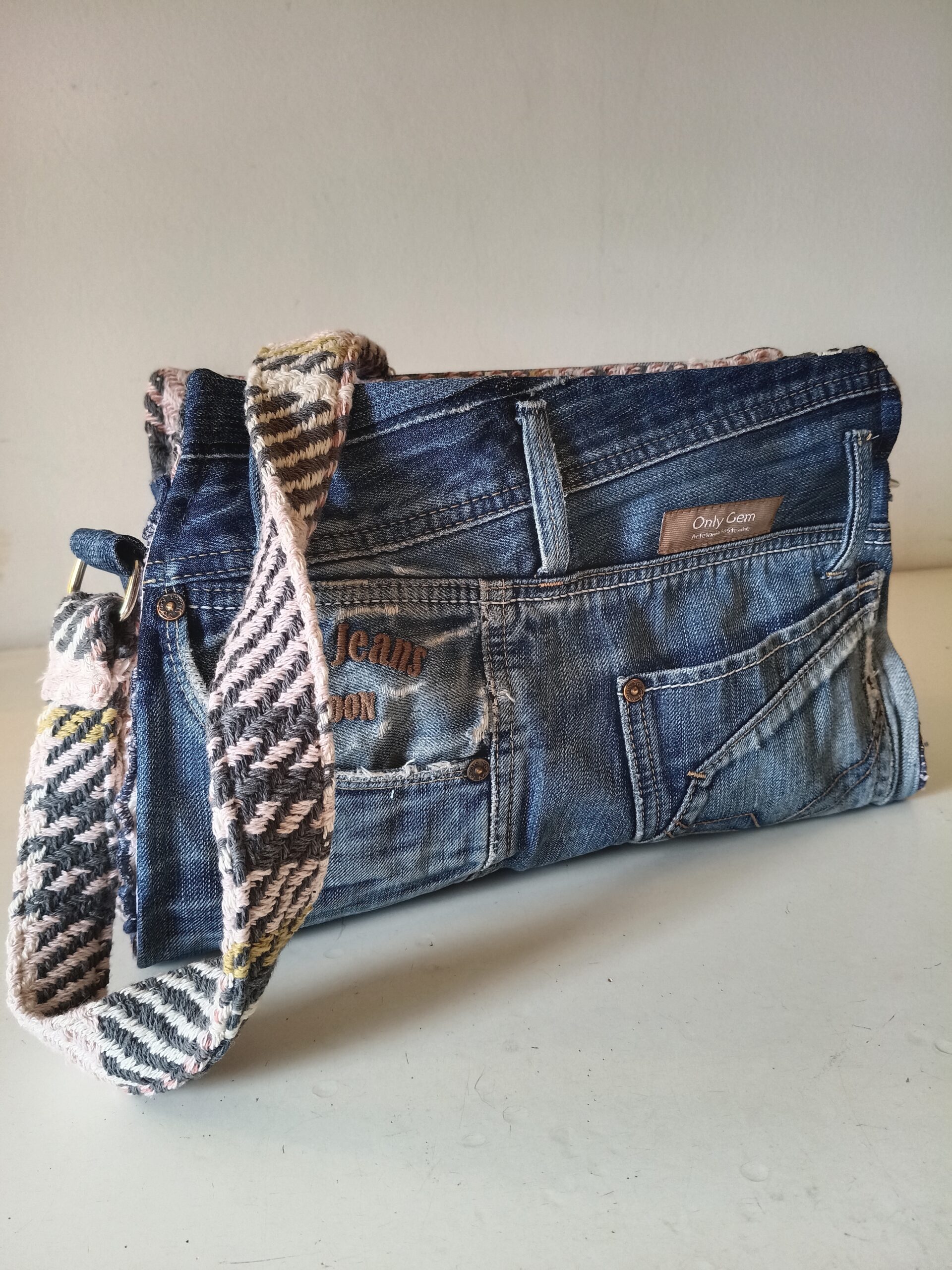 Messenger trapecio Rosa & Denim - Imagen 11