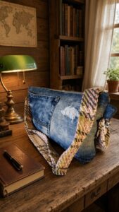 Bolso clutch Rosa jeans