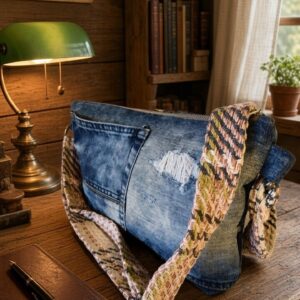 Bolso clutch Rosa jeans